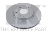 2X Disco Freno Anteriore Nk Per Honda Civic Viii Hatchback (Fn Fk) FR-V (Be)