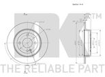 2 Dischi Freno Posteriori Nk Per Hyundai Accent I20 Kia Rio Stonic