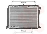 Van Wezel 53002139 Radiatore Raffreddatore Acqua Raffreddatore Motore Per Toyota Hiace Iii Van (YH7, LH6, LH7, LH5, YH5, YH6) Hiace Iii Bus (H1)