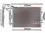 Van Wezel 43005395 Condensatore Climatizzatore Condensatore Climatizzatore Per Renault Clio Iii Hatchback (BR0/1, CR0/1) + Essiccatore