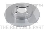 2X Disco Freno Nk 314704 Per Vw Golf Ii (19E 1G1) Passat Variant (3A5 35I)
