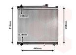 Van Wezel 52002046 Radiatore Radiatore Acqua Radiatore Motore Per Suzuki Grand Vitara I Suv (Ft, Ht) Vitara Suv (Et, Ta, Td) Vitara Cabrio (Et, Ta)
