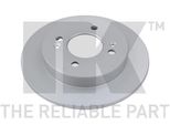 2 Dischi Freno Nk Da 234 Mm Posteriori Per Hyundai I10 Kia Picanto
