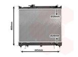Van Wezel 52002071 Radiatore Acqua Radiatore Motore Per Suzuki Vitara Suv (Et, Ta, Td) Vitara Cabrio (Et, Ta)
