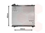Van Wezel 52002065 Radiatore Acqua Radiatore Motore Per Suzuki Vitara Suv (Et, Ta, Td) Vitara Cabrio (Et, Ta)