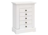Vidaxl Portagioie Con Specchio Mdf 25 X 13,5 X 34 Cm