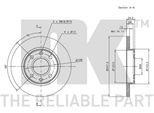 2X Disco Freno Nk 311926 Per CitroËN Per Xsara (N1) 34Mm 247Mm