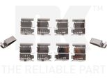 Kit Accessori Nk Pastiglie Freno A Disco 79321775 Per Mazda CX-7 (Er) Mpv Ii (Lw)