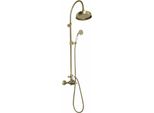 Sapho Reitano Rubinetteria Antea - Set Doccia Con Termostatico, 200 Mm, Bronzo SET046