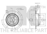 2X Disco Freno Nk 314404 Per Subaru Per Forester (Sg) Per Forester (Sf) 66 8Mm