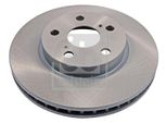 2X Disco Freno Febi Bilstein 15295 Anteriore Per Toyota Carina E (_T19_) 49Mm 255Mm