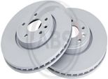 2X Disco Freno A.B.S. 18528 Per Jaguar Xe (X760) 48 4Mm 10 04Kg 316Mm