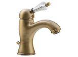 Sapho Kirké - Miscelatore Per Lavabo Con Bocca Di Erogazione, Leva In Cristallo, Bronzo KI02KB