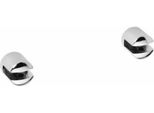 Sapho X-Round - Coppia Di Mensole, Senza Vetro, Cromo XR008