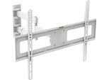 My Wall Supporto A Parete Completamente Mobile Per Tv Lcd Per Schermi Da 37" A 70"" (94 - 178 Cm), Carico Fino A 50 Kg, Bianco"