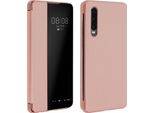 Flip Cover Con Finestra Smart View Per Huawei P30 - Oro Rosa