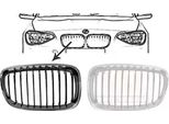 Van Wezel 0633516 Griglia Radiatore Griglia Anteriore Per Bmw 1 Hatchback (F20) Destra Nera