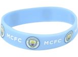 Polsino Ufficiale In Silicone Del Manchester City Fc BS777 (Taglia Unica) (Azzurro)