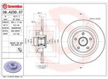 2X Disco Freno Brembo 08.A239.37 Per Renault Espace Iv (JK0/1_) 85Mm 300Mm