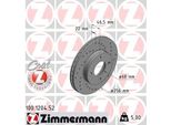 2 Dischi Freno Anteriori Sportivi Zimmermann Per Audi 80 90 100