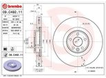 2X Disco Freno Brembo 09.C492.11 Anteriore Per Land Rover Range Rover Evoque (L538)