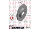 2X Disco Freno Zimmermann 250.1386.20 Per Ford Usa Mustang Vi Coupe 64Mm 352Mm