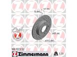 2 Dischi Freno Posteriori Sportivi Zimmermann Per Audi 80 90