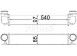 Mahle Original Intercooler Ci 338 000S Per Bmw 5 Sedan (E39) 7 (E38)