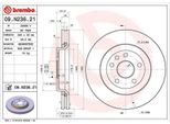 2X Disco Freno Brembo 09.N236.21 Per Jeep Grand Cherokee Iv (Wk WK2) 55Mm