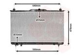 Van Wezel 82002113 Radiatore Radiatore Acqua Radiatore Motore Per Hyundai Santa FÉ I (Sm)