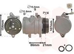 Van Wezel Compressore Aria Condizionata 8100K079 Per Daewoo Matiz Hatchback (M100 M150)