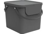 Rotho Albula Cestino 40 Litri 39,8X35,8X33,9 Cm Antracite
