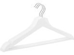 Appendiabiti In Legno Con Porta Pantaloni - 3 Pezzi - Appendiabiti In Legno - Bianco