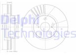 2X Disco Freno Delphi BG3189 Per Toyota Celica (ST20_ AT20_) Avensis (_T22_)