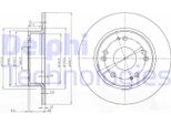 2X Disco Freno Delphi BG3964 Per Honda Accord Vii Sedan (Cl Cn) 49 2Mm