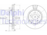 2X Disco Freno Delphi BG2767 Per Subaru Impreza Hatchback (Gr Gh G3) 57Mm