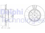 2X Disco Freno Delphi BG3134 Per Nissan Almera I Hatchback (N15) Almera I (N15)