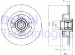 2X Disco Freno Delphi BG9032RS Per Renault ScÉNic Ii (JM0/1_) 80 7Mm 270Mm