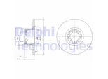 2X Disco Freno Delphi BG2081 Per Rover Mini Per Austin Mini Hatchback 61 2Mm