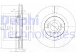 2X Disco Freno Delphi BG9013 Per MERCEDES-BENZ Classe M (W164) 54 7Mm