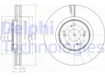 2X Disco Freno Delphi BG4225 Per Honda Accord Viii (Cu) Accord Viii Estate 320Mm