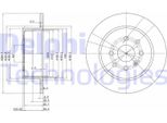 2X Disco Freno Delphi BG3141 Per Opel Vectra B (36_) Vectra B Caravan (31_)
