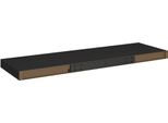 Vidaxl Scaffale Galleggiante Nero 80X23,5X3,8 Cm Mdf