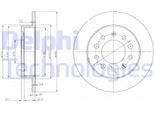 2X Disco Freno Delphi BG3862 Per Hyundai Coupe (Gk) Tiburon Coupe 45 3Mm 258Mm