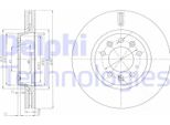 2X Disco Freno Delphi BG4084 Per Fiat Scudo (270_ 272_) 48Mm 280Mm