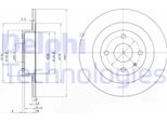 2X Disco Freno Delphi BG3556 Per Mazda 323 F Vi (Bj) Familia Vi (Bj) 40Mm 260Mm