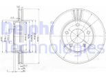 2X Disco Freno Delphi BG3792 Per Ford Maverick Per Mazda Tribute (Ep) 47Mm