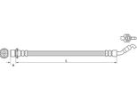 Tubo Freno Posteriore Per Pinza Freno 178Mm Metzger Per Toyota Auris (_E15_)
