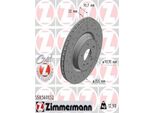 2X Disco Freno Zimmermann 550.5601.52 Per Tesla Model S (5YJS) Model X (5YJX)