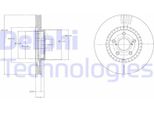 2X Disco Freno Delphi BG9074 Per Lexus Ls (UCF30) 50 5Mm 315Mm